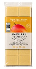 White chocolate bar with mango